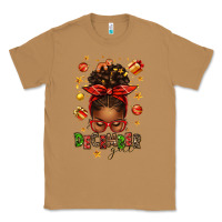 Toasted Coconut december girl christmas afro messy bun Classic Tee - texasbilliewilder