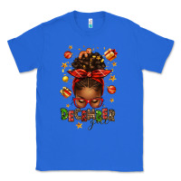 True Royal december girl christmas afro messy bun Classic Tee - texasbilliewilder