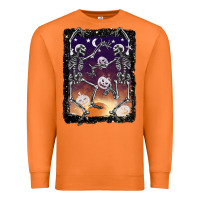Carrot halloween dancing skeletons stars Premium Sweatshirt - BarkalooDesign