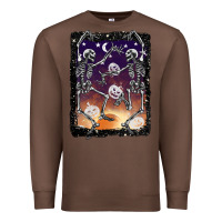 Chestnut halloween dancing skeletons stars Premium Sweatshirt - BarkalooDesign