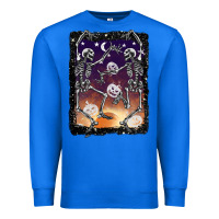 True Royal halloween dancing skeletons stars Premium Sweatshirt - BarkalooDesign