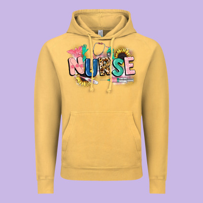 Nurse Vintage Hoodie Designed By Cowgirlartshop