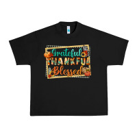 Black thankful grateful blessed Urban Heavy Tee - CowGirlArtShop