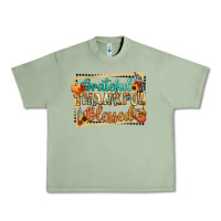 Oil Green thankful grateful blessed Urban Heavy Tee - CowGirlArtShop