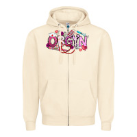 Sandshell Valentine OBGYN Zipper Hoodie - CowhideDigitalArt