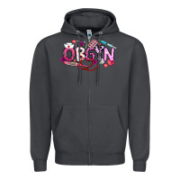 Smoke Valentine OBGYN Zipper Hoodie - CowhideDigitalArt