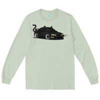 Matcha spooky halloween jdm s14 silvia 240sx black cat illustrated t shirt Long Sleeve Tee - trangStudio