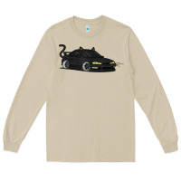 Mushroom spooky halloween jdm s14 silvia 240sx black cat illustrated t shirt Long Sleeve Tee - trangStudio