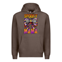 Coffee Spooky Mama Premium Hoodie - CowhideDigitalArt