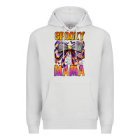 Dove Grey Spooky Mama Premium Hoodie - CowhideDigitalArt