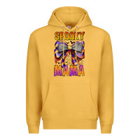 Mustard Spooky Mama Premium Hoodie - CowhideDigitalArt