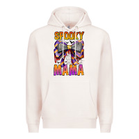 Pale Pink Spooky Mama Premium Hoodie - CowhideDigitalArt