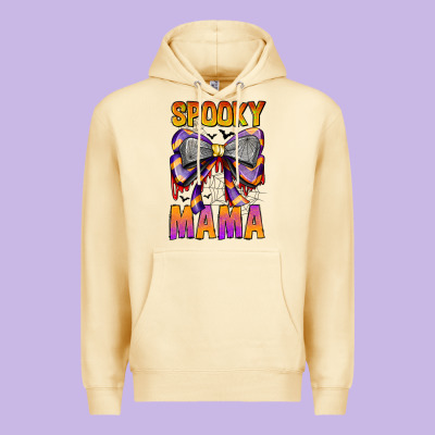 Spooky Mama Premium Hoodie Designed By Cowhidedigitalart