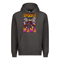 Smoke Spooky Mama Premium Hoodie - CowhideDigitalArt