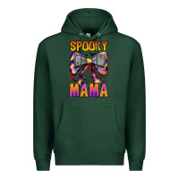 Sports Green Spooky Mama Premium Hoodie - CowhideDigitalArt