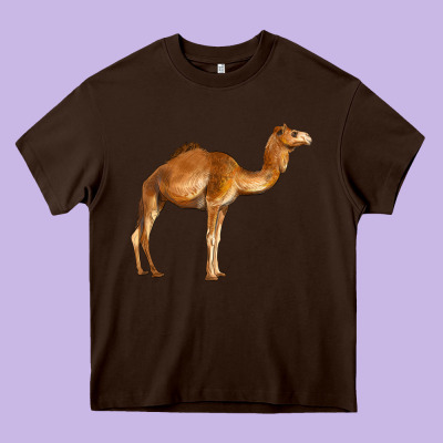Camel Heavy Core Tee Designed By Barkaloodesign