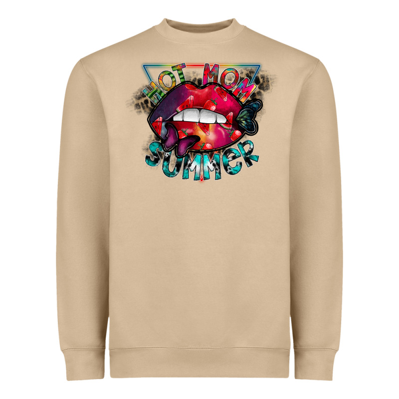Hot Mom Summer Heavyweight Sweatshirt by CowhideDigitalArt | Teevron
