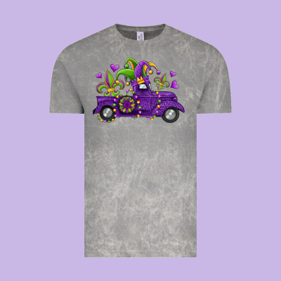 Mardi Gras Truck Vintage Tee Designed By Jasminsmagicworld