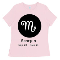 Bubblegum Pink Scorpio Horoscope Ladies Tee - Bettercallsaul