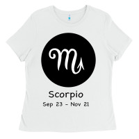 White Scorpio Horoscope Ladies Tee - Bettercallsaul