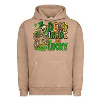 Pigment Burro dead inside but lucky  with skeleton Urban Hoodie - AdoDesignShop