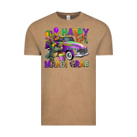Vintage Coffee happy mardi gras truck Vintage Tee - CowGirlArtShop