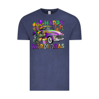 Vintage Denim happy mardi gras truck Vintage Tee - CowGirlArtShop