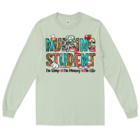 Matcha nursing student no sleep no money no life Long Sleeve Tee - OliviaCreatesArt