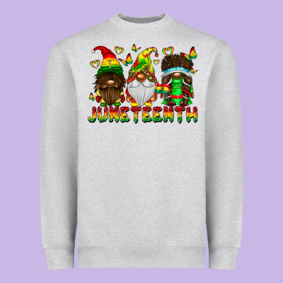 June Teenth Gnomes Heavyweight Sweatshirt Designed By Cowhidedigitalart