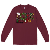 Burgundy christmas love nurselife Long Sleeve Tee - RanaPortraitStore