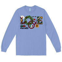 Colony Blue christmas love nurselife Long Sleeve Tee - RanaPortraitStore