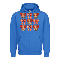 True Royal Valentines Eros and bow Zipper Hoodie - CowhideDigitalArt