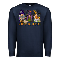 Navy happy halloween  gnomies Premium Sweatshirt - BarkalooDesign