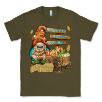 Army Green Pumpkin patch hayrides and corn maze Classic Tee - NancyCooperArtShop