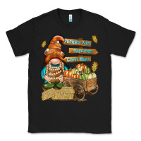 Black Pumpkin patch hayrides and corn maze Classic Tee - NancyCooperArtShop