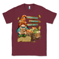Burgundy Pumpkin patch hayrides and corn maze Classic Tee - NancyCooperArtShop