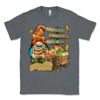 Charcoal Heather Pumpkin patch hayrides and corn maze Classic Tee - NancyCooperArtShop