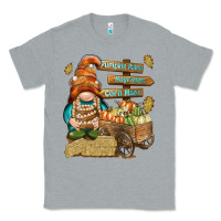 Heather Grey Pumpkin patch hayrides and corn maze Classic Tee - NancyCooperArtShop
