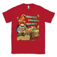 Red Pumpkin patch hayrides and corn maze Classic Tee - NancyCooperArtShop