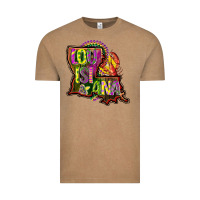 Vintage Coffee louisiana map Vintage Tee - CowGirlArtShop