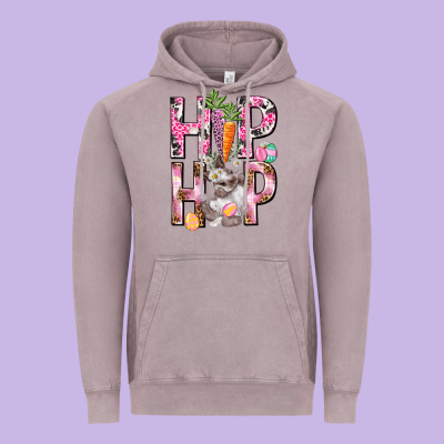 Hip Hop Easter Girl Easter Day Vintage Hoodie Designed By Howdyjamesfarm