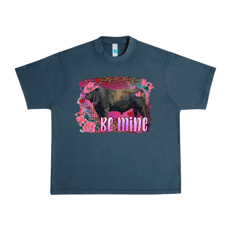 Be Mine Black Angus Bull Urban Heavy Tee by RanaPortraitStore | Teevron
