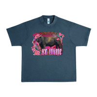 Midnight Navy be mine black angus bull Urban Heavy Tee - RanaPortraitStore