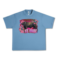Pebble Blue be mine black angus bull Urban Heavy Tee - RanaPortraitStore