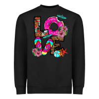 Black Love Summer Heavyweight Sweatshirt - CowhideDigitalArt