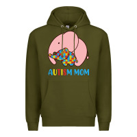 Army Green autism awareness autism mom Premium Hoodie - CowhideDigitalArt