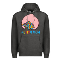 Charcoal Heather autism awareness autism mom Premium Hoodie - CowhideDigitalArt