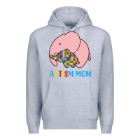 Heather Grey autism awareness autism mom Premium Hoodie - CowhideDigitalArt