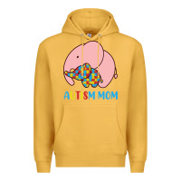 Mustard autism awareness autism mom Premium Hoodie - CowhideDigitalArt