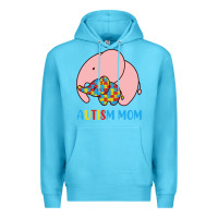 Ocean Blue autism awareness autism mom Premium Hoodie - CowhideDigitalArt